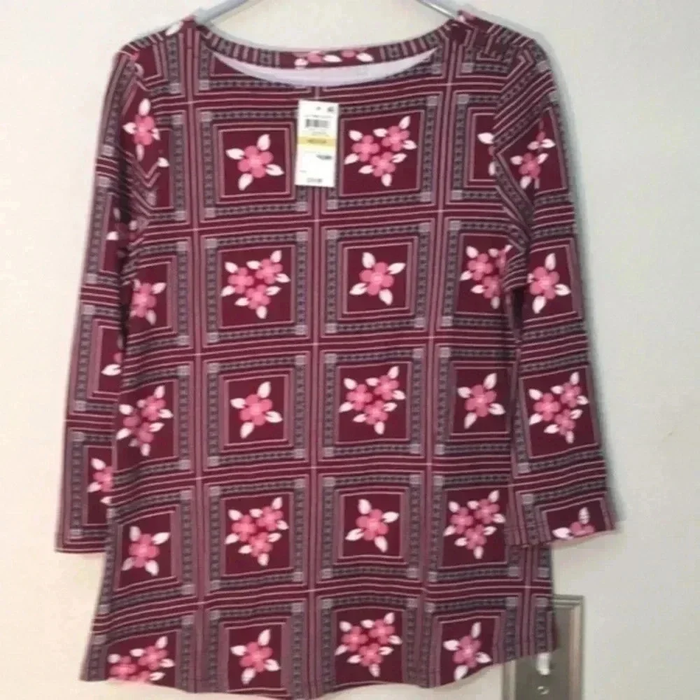charter club ladies blouse M